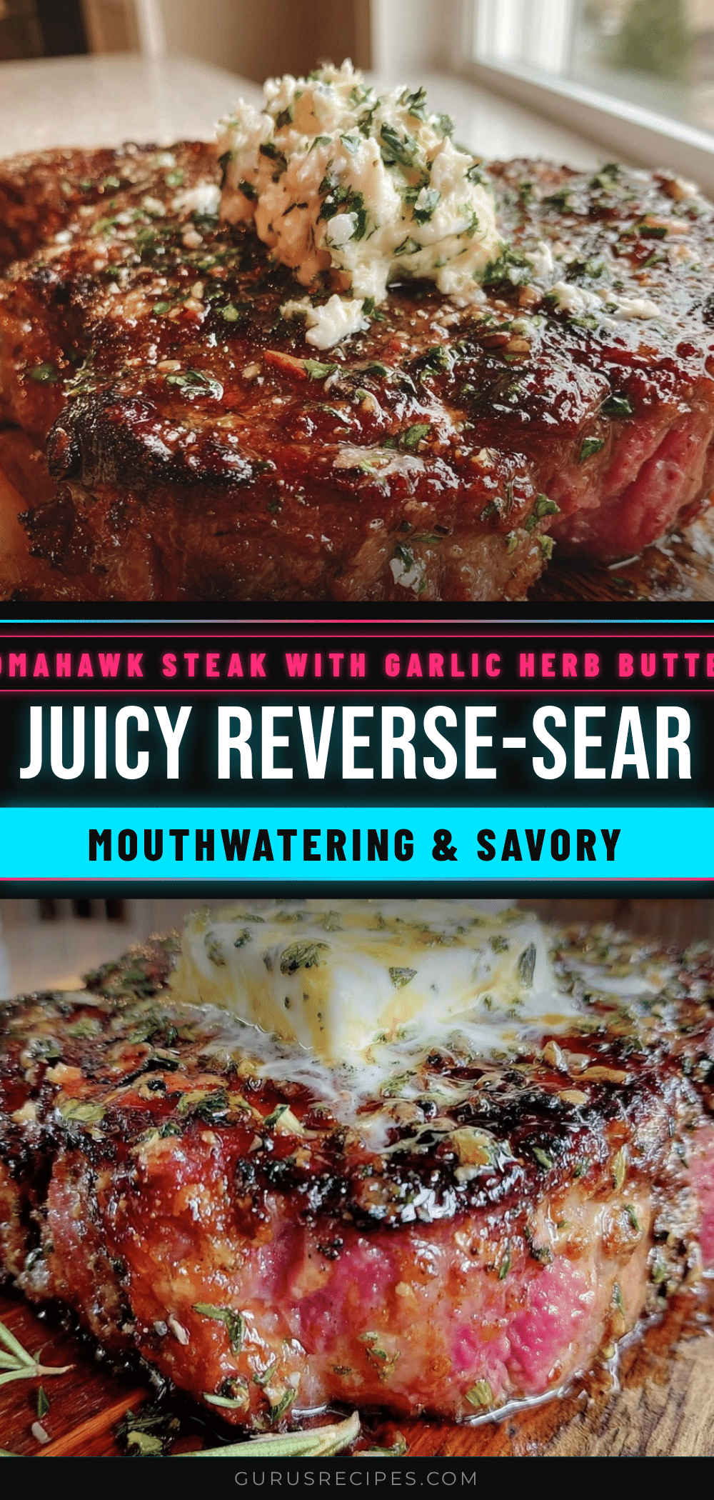 reverse-sear tomahawk steak recipe