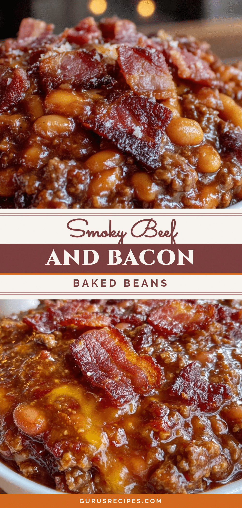smoked baked beans with ground beef and bacon recipe