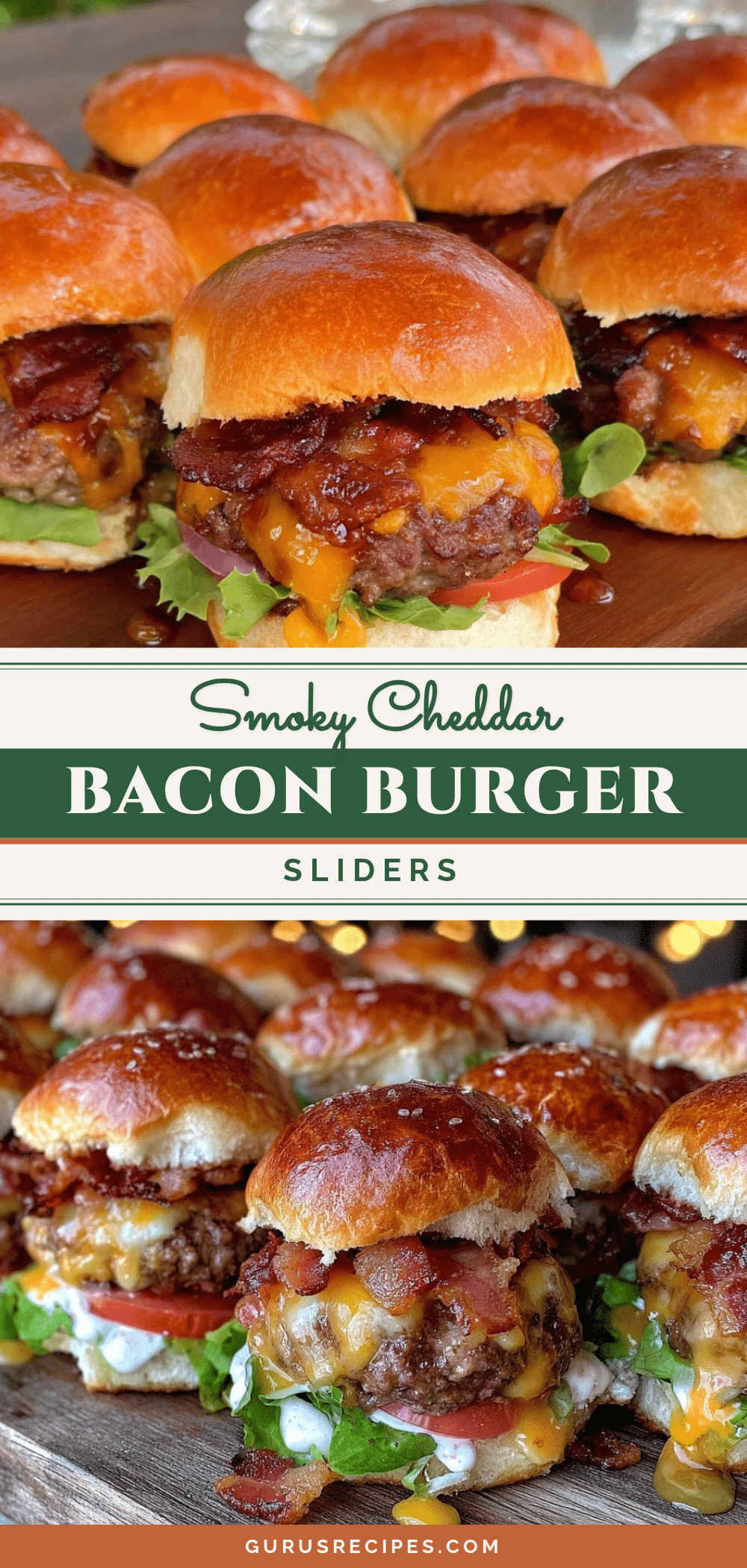 smoked cheddar bacon burger sliders recipe