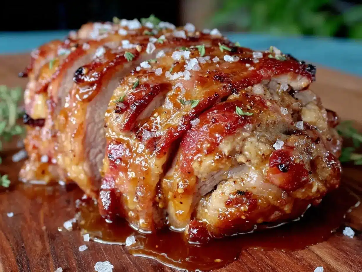 smoky bacon-wrapped pork tenderloin preparation steps