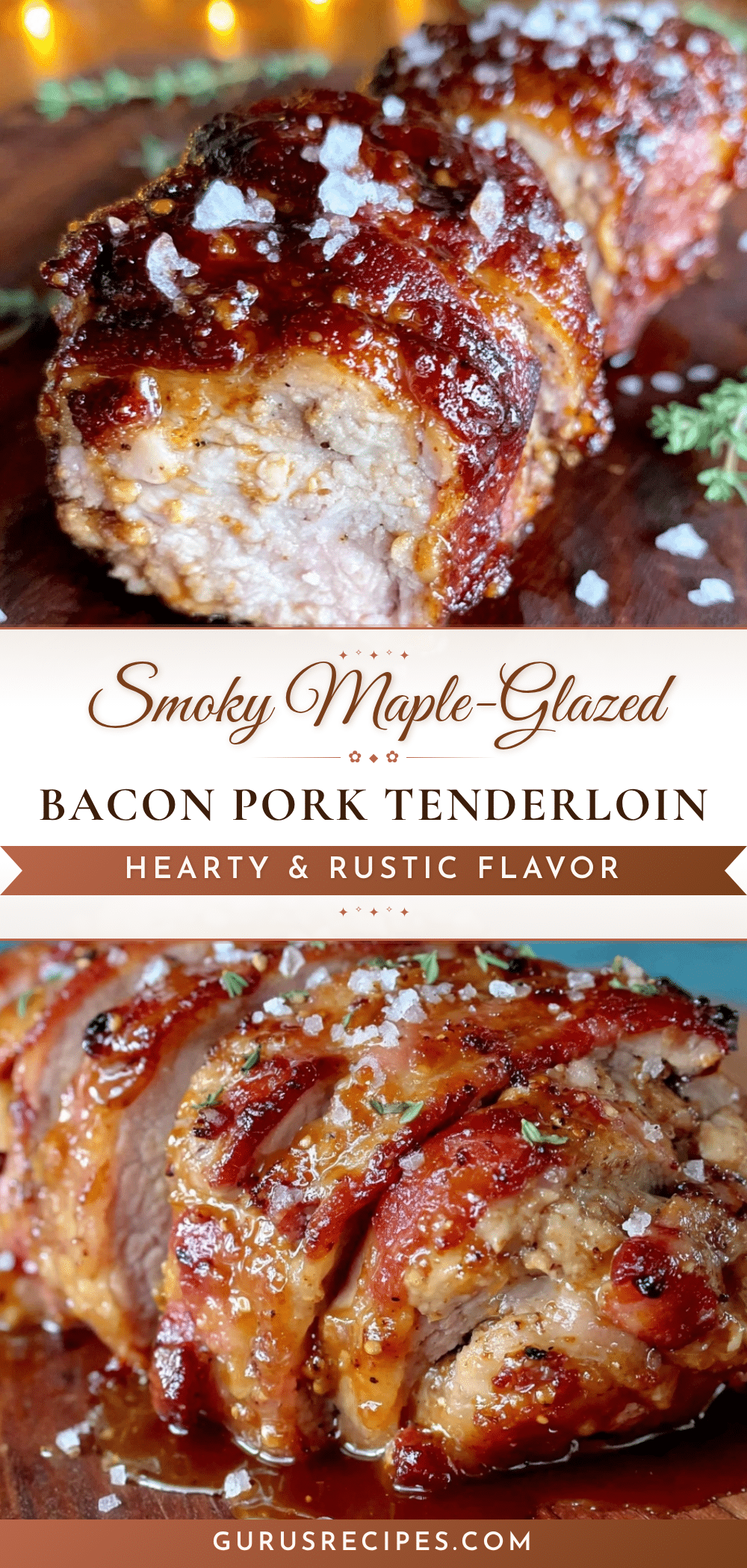 smoky bacon-wrapped pork tenderloin recipe