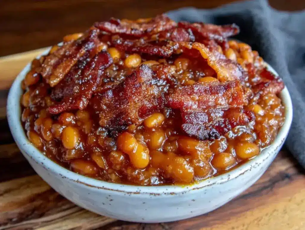 smoky baked beans - featured image