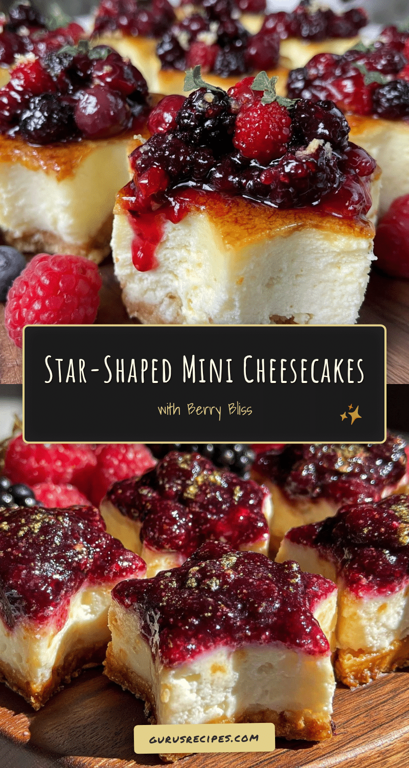 star-shaped mini cheesecakes recipe