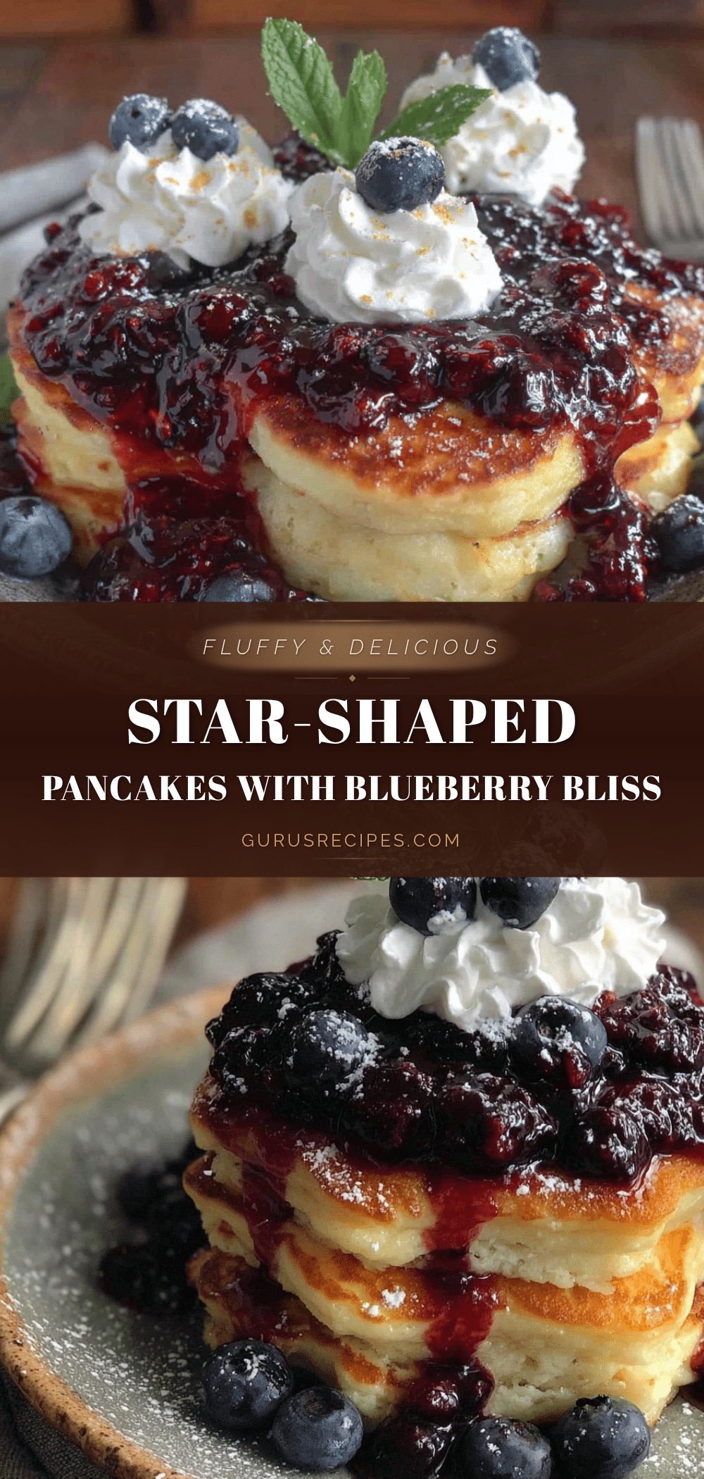 star-shaped pancakes recipe