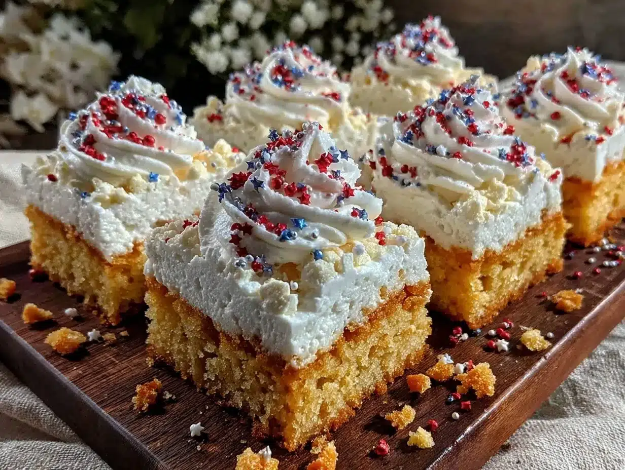 star-spangled sugar cookie bars preparation steps