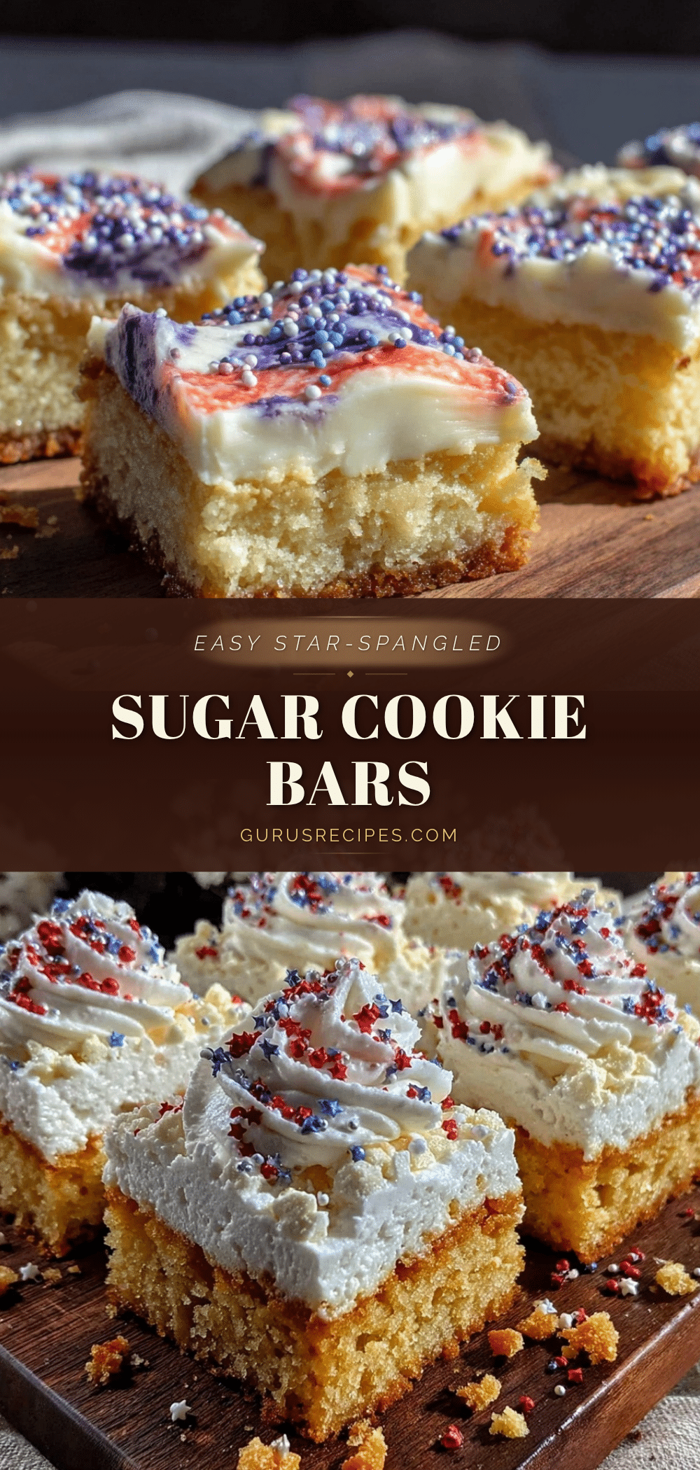 star-spangled sugar cookie bars recipe