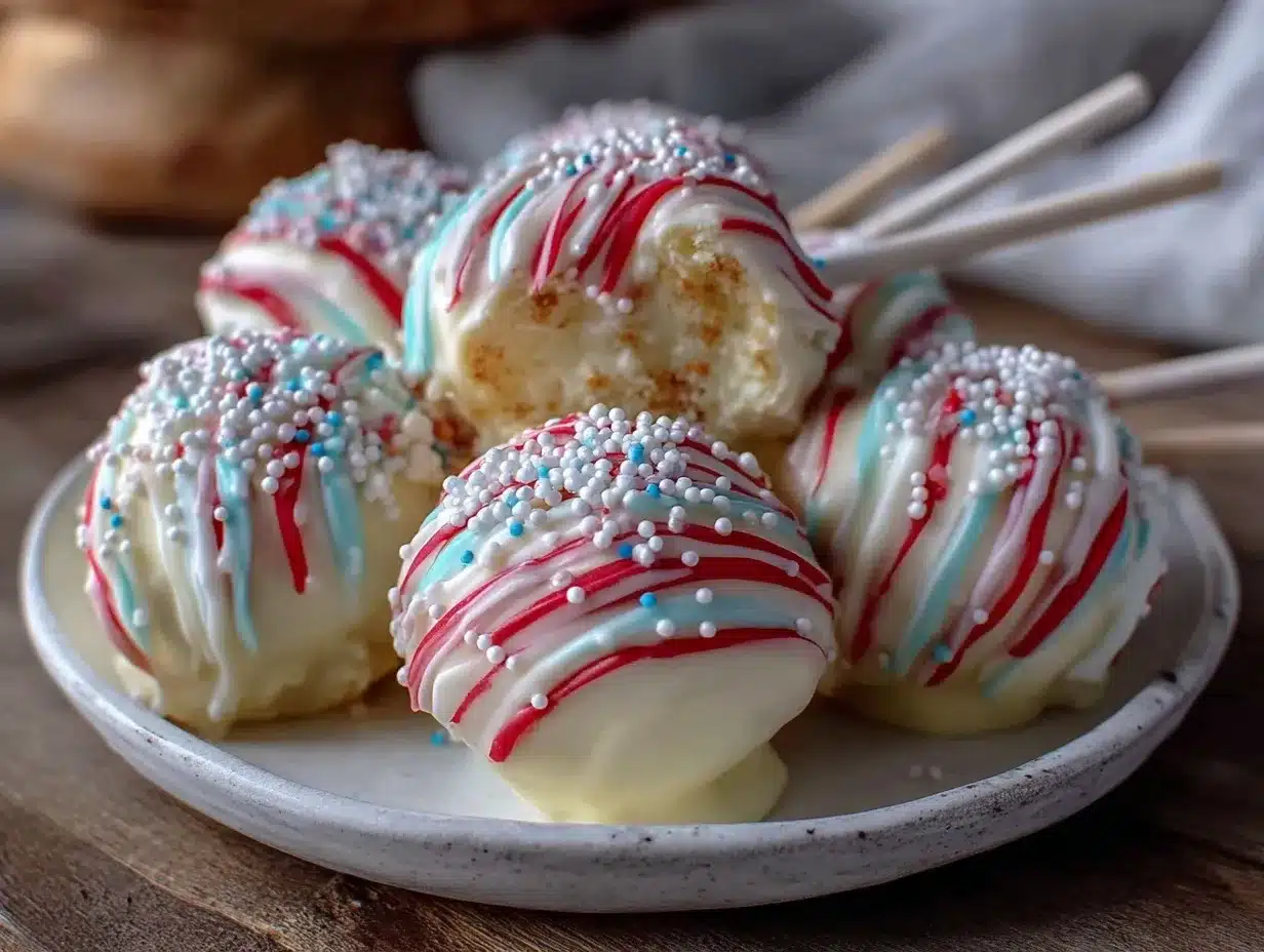 stars and stripes cake pops preparation steps