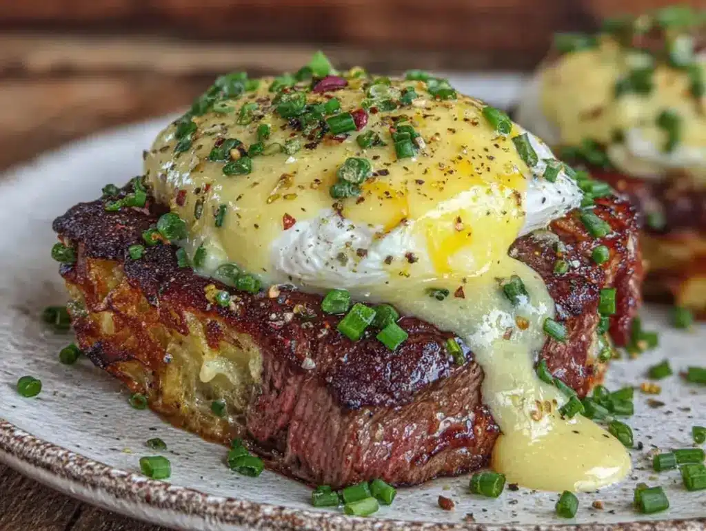 steak and eggs benedict - featured image