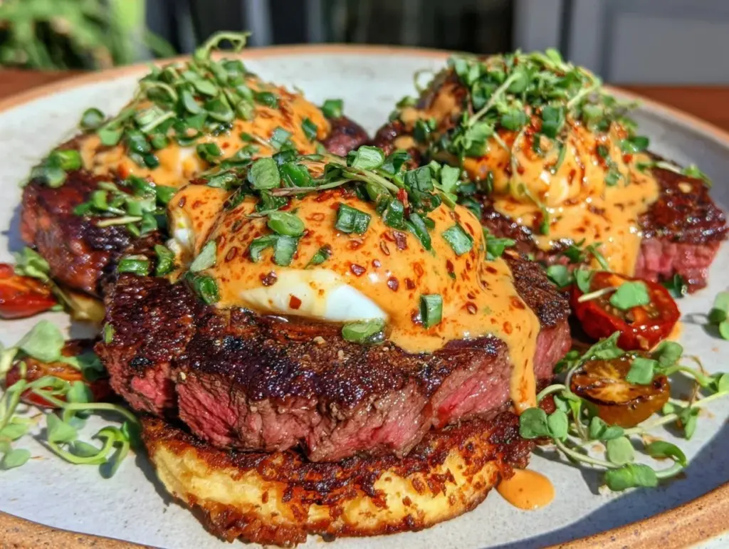 steak and eggs benedict - featured image