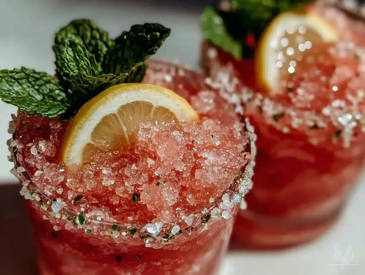 strawberry lemonade vodka slushies preparation steps