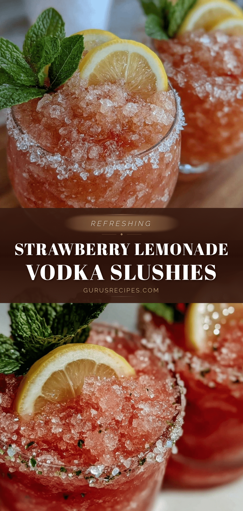 strawberry lemonade vodka slushies recipe