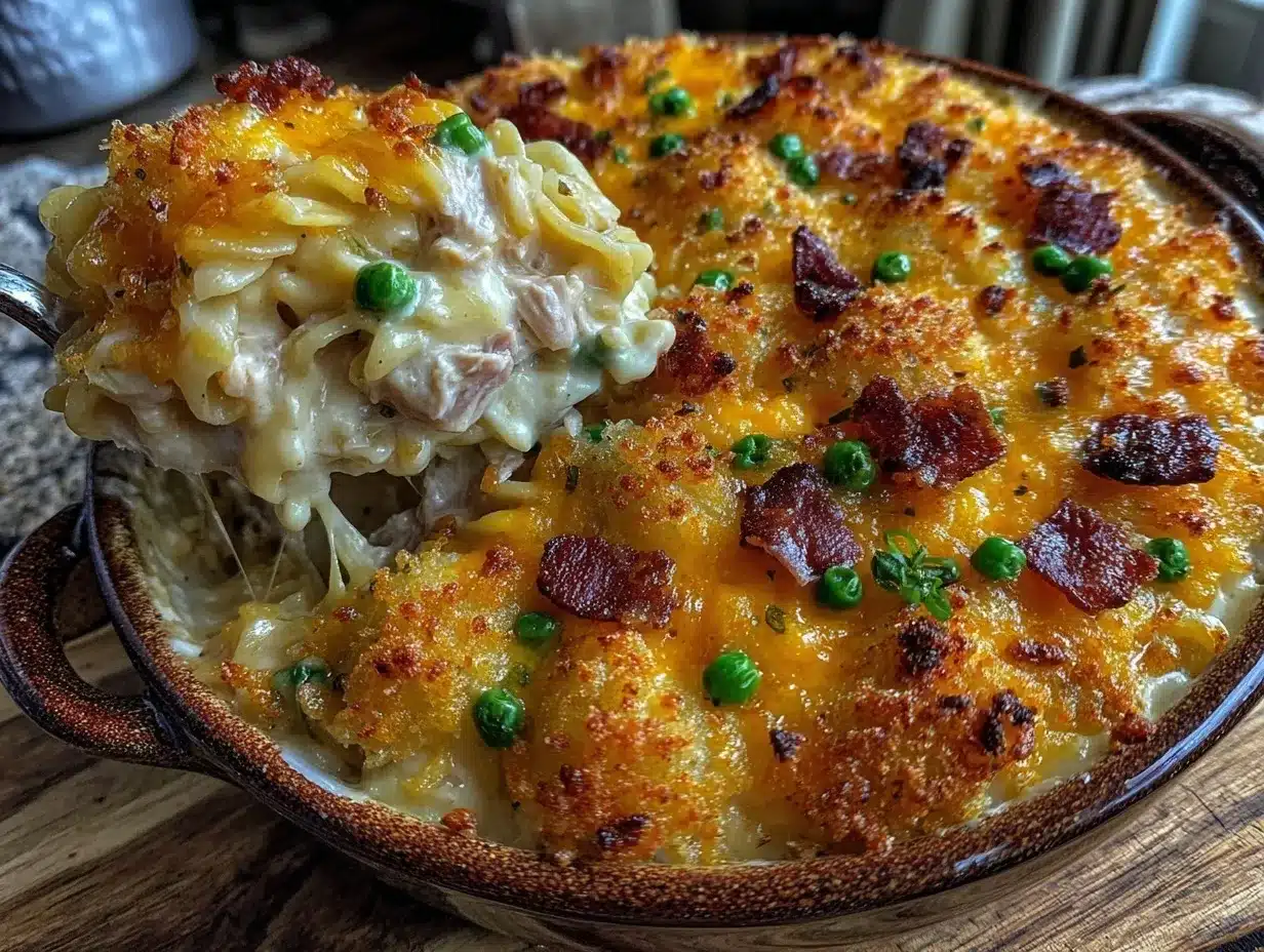 tuna noodle casserole preparation steps