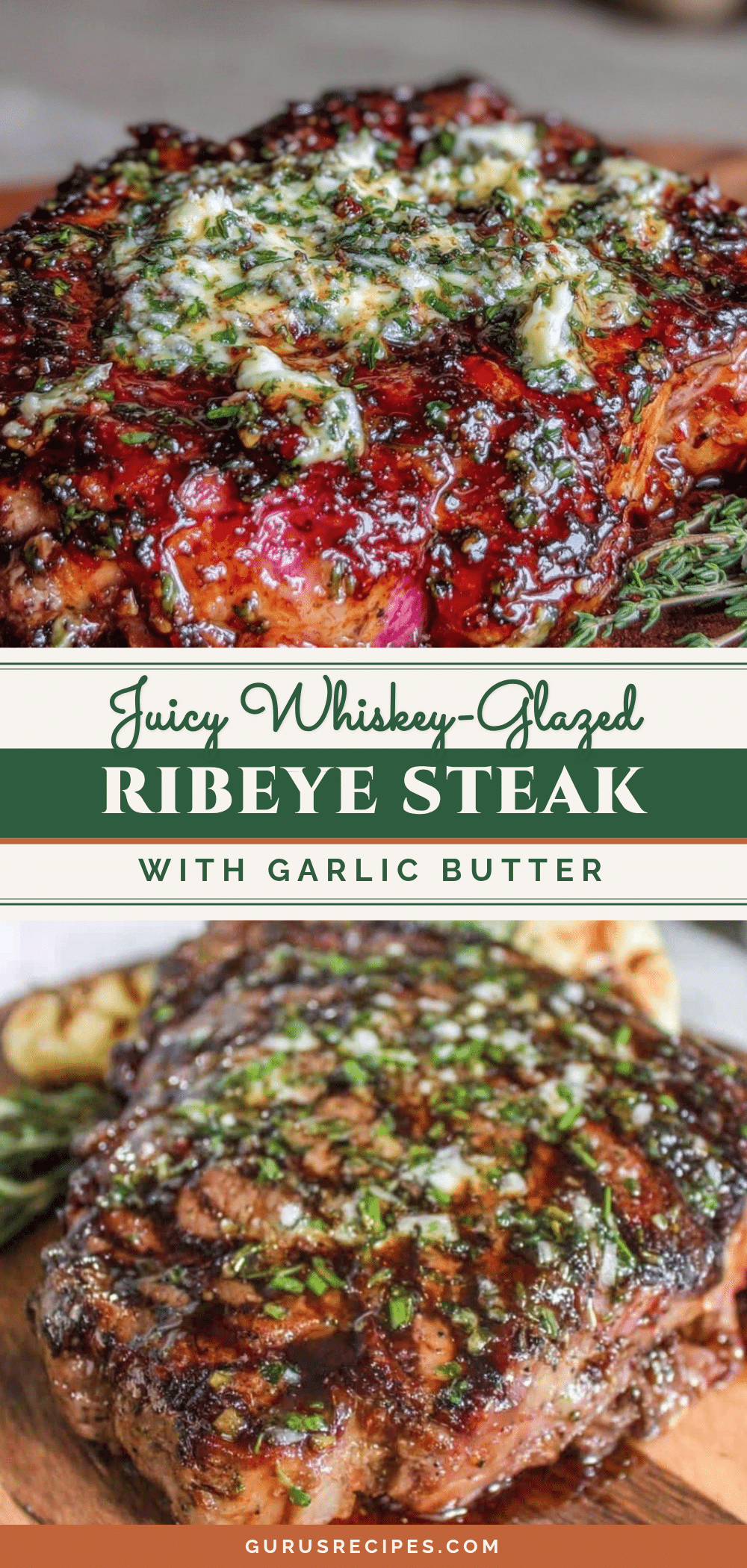 whiskey-glazed ribeye steak recipe
