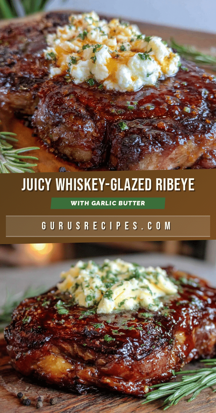 whiskey-glazed ribeye steak recipe