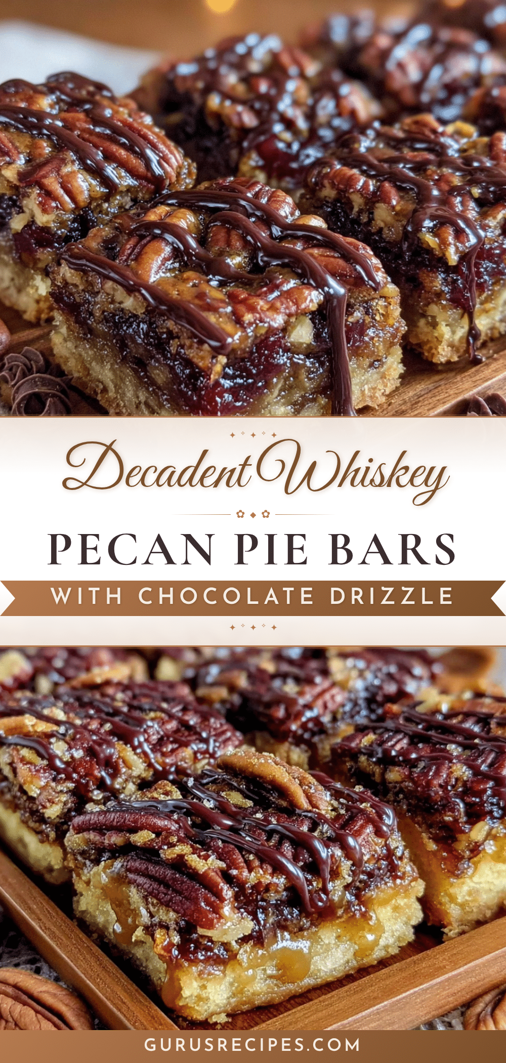 whiskey pecan pie bars recipe