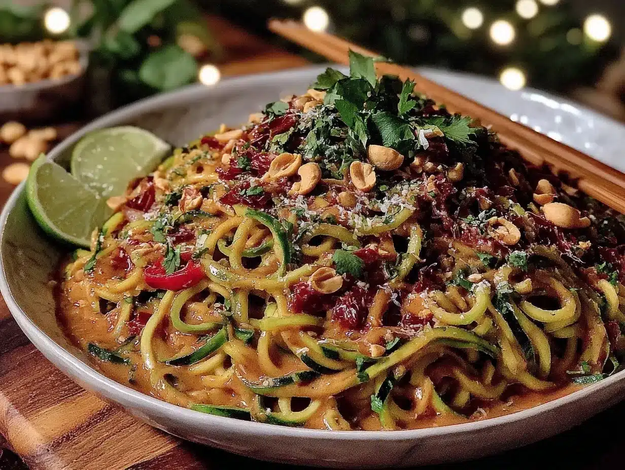 zucchini noodle pad thai preparation steps