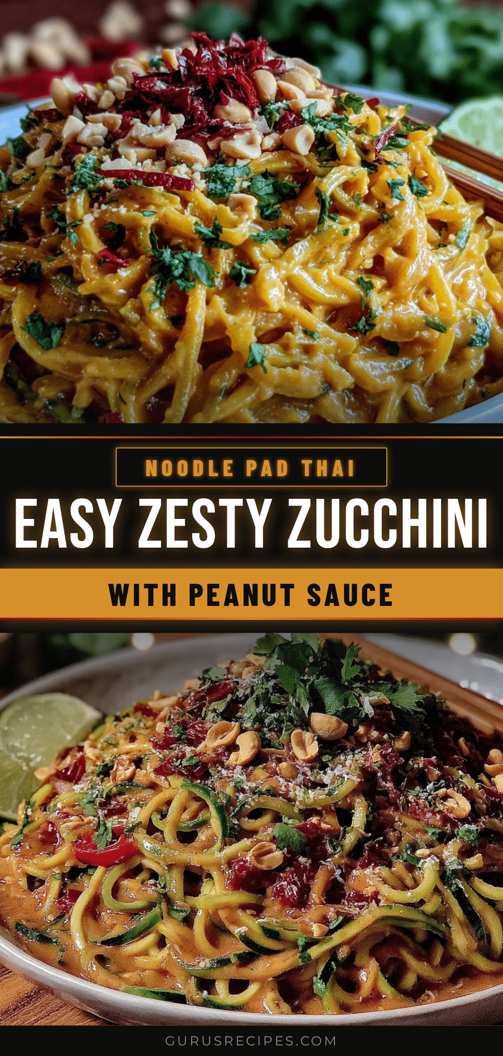 zucchini noodle pad thai recipe