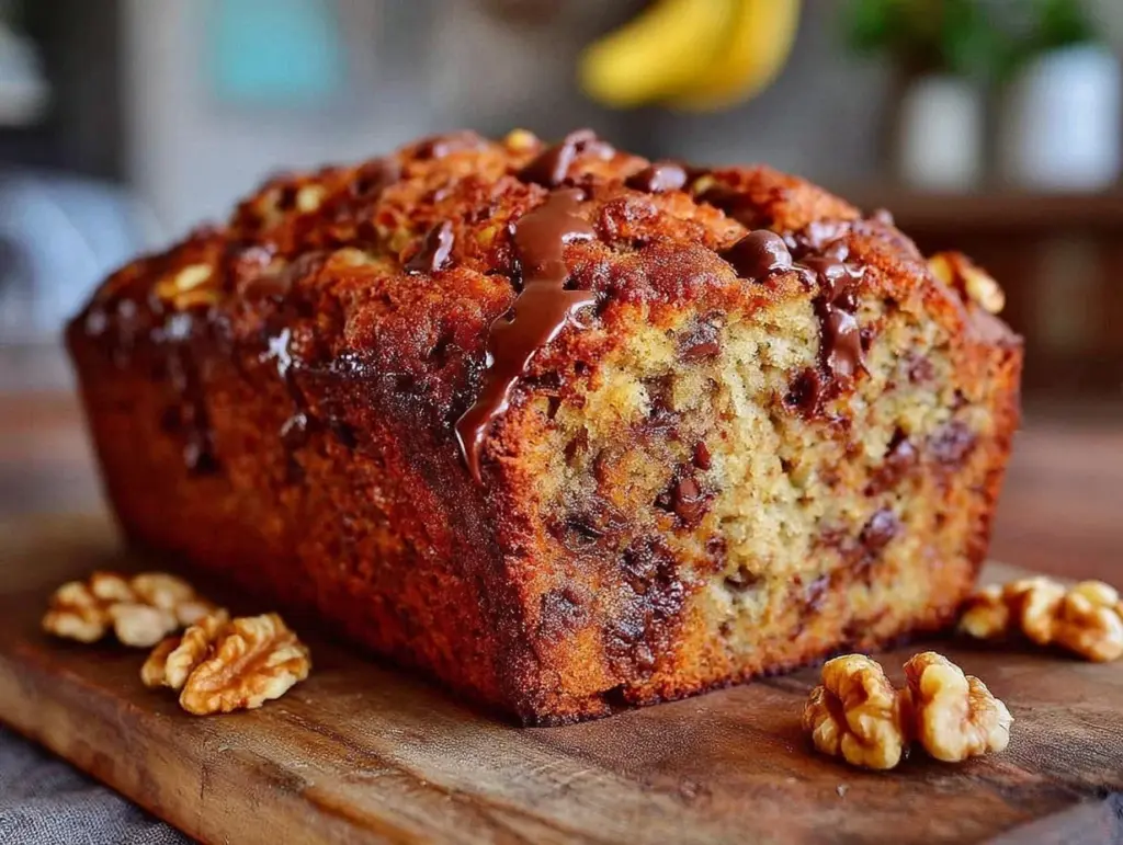 brown butter chocolate chip banana bread - featured image