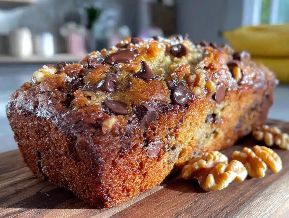 brown butter chocolate chip banana bread preparation steps