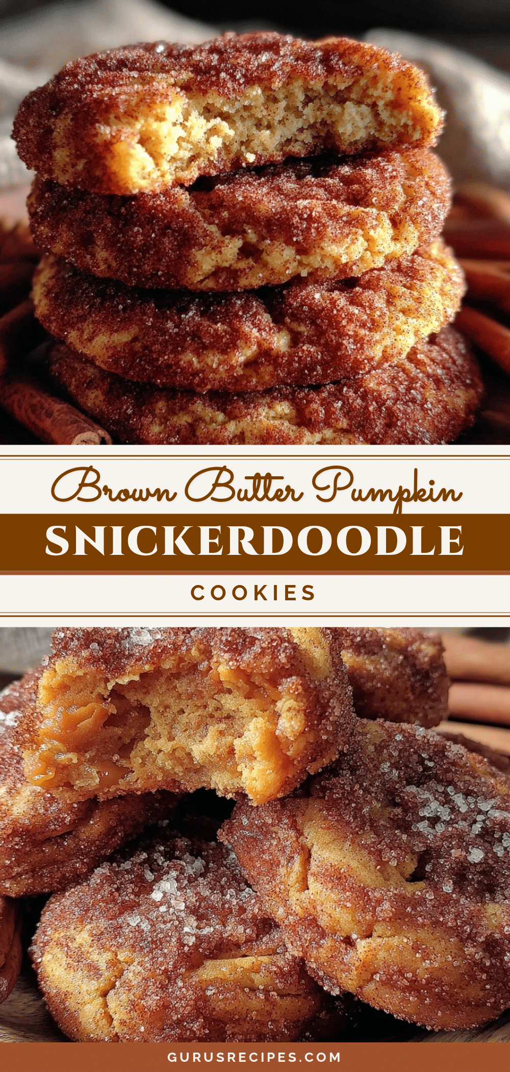 brown butter pumpkin snickerdoodle cookies recipe