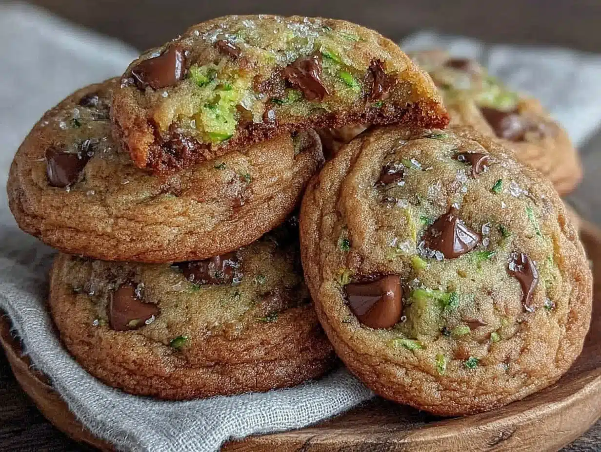 brown butter zucchini chocolate chip cookies preparation steps