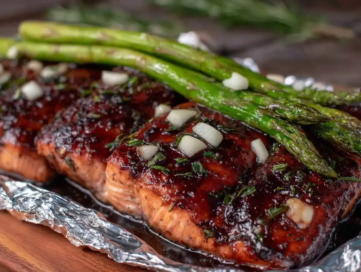 brown sugar garlic grilled salmon preparation steps