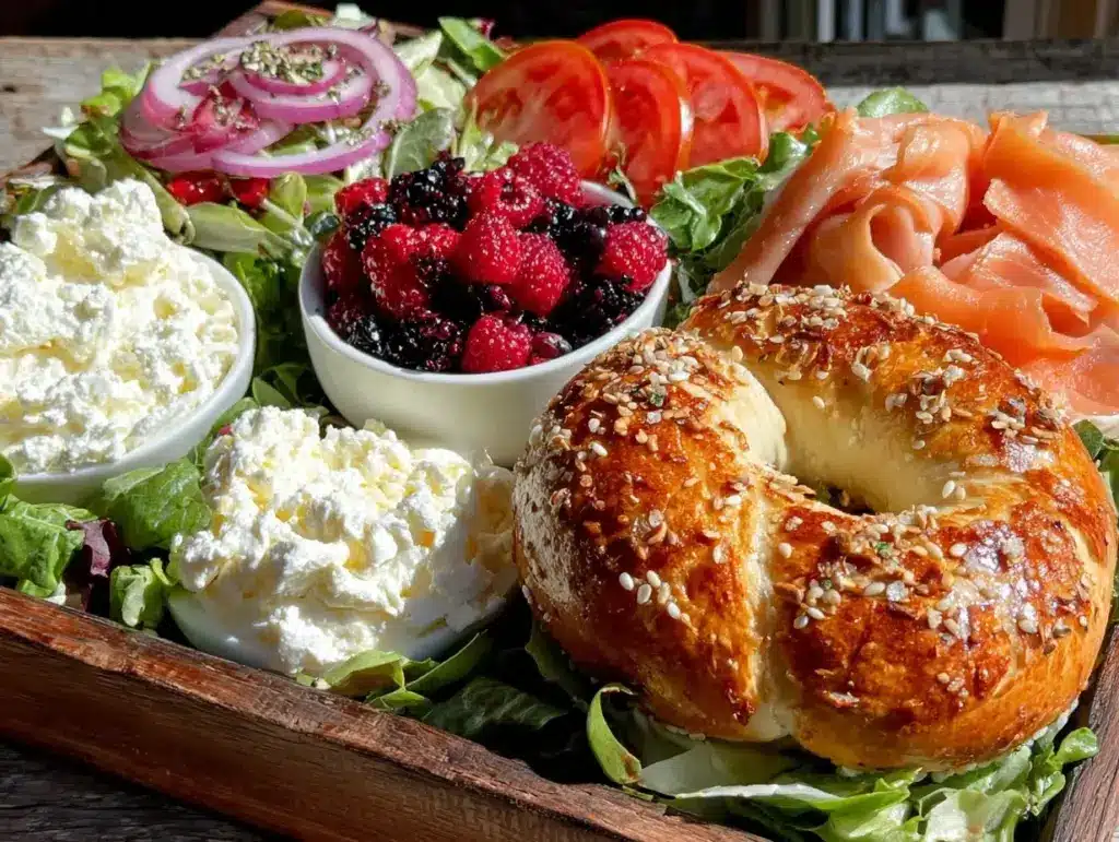 build-your-own bagel lunch kit for kids - featured image