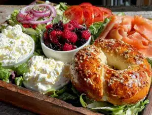 build-your-own bagel lunch kit for kids - featured image