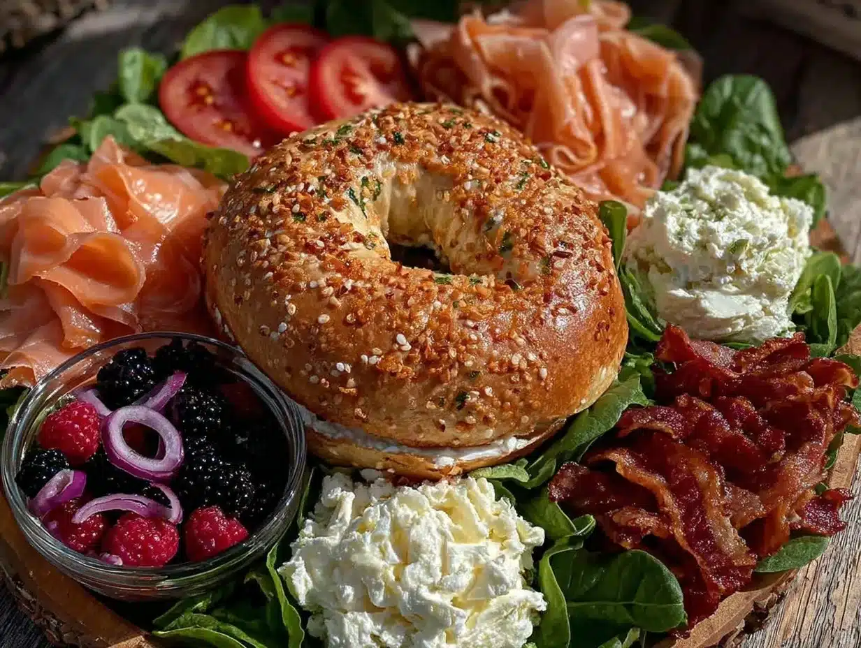 build-your-own bagel lunch kit for kids preparation steps