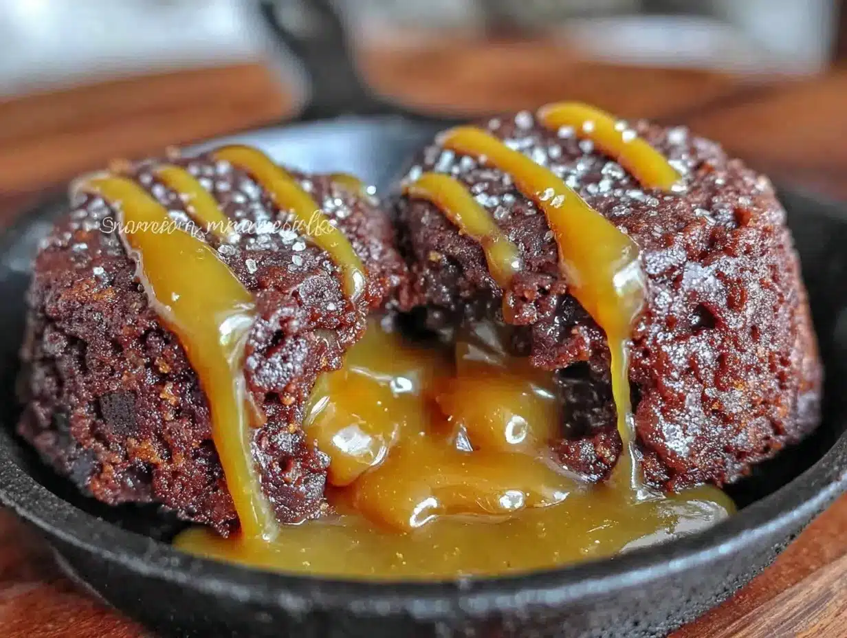 cast iron skillet chocolate lava cake preparation steps