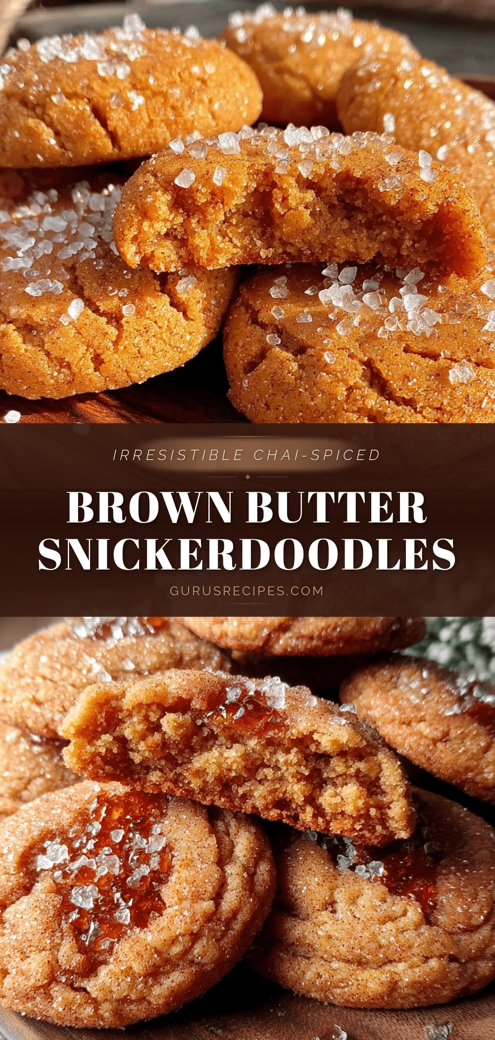 chai-spiced brown butter snickerdoodles recipe