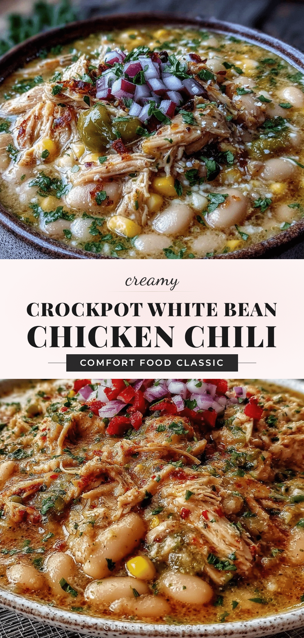 creamy crockpot white bean chicken chili recipe