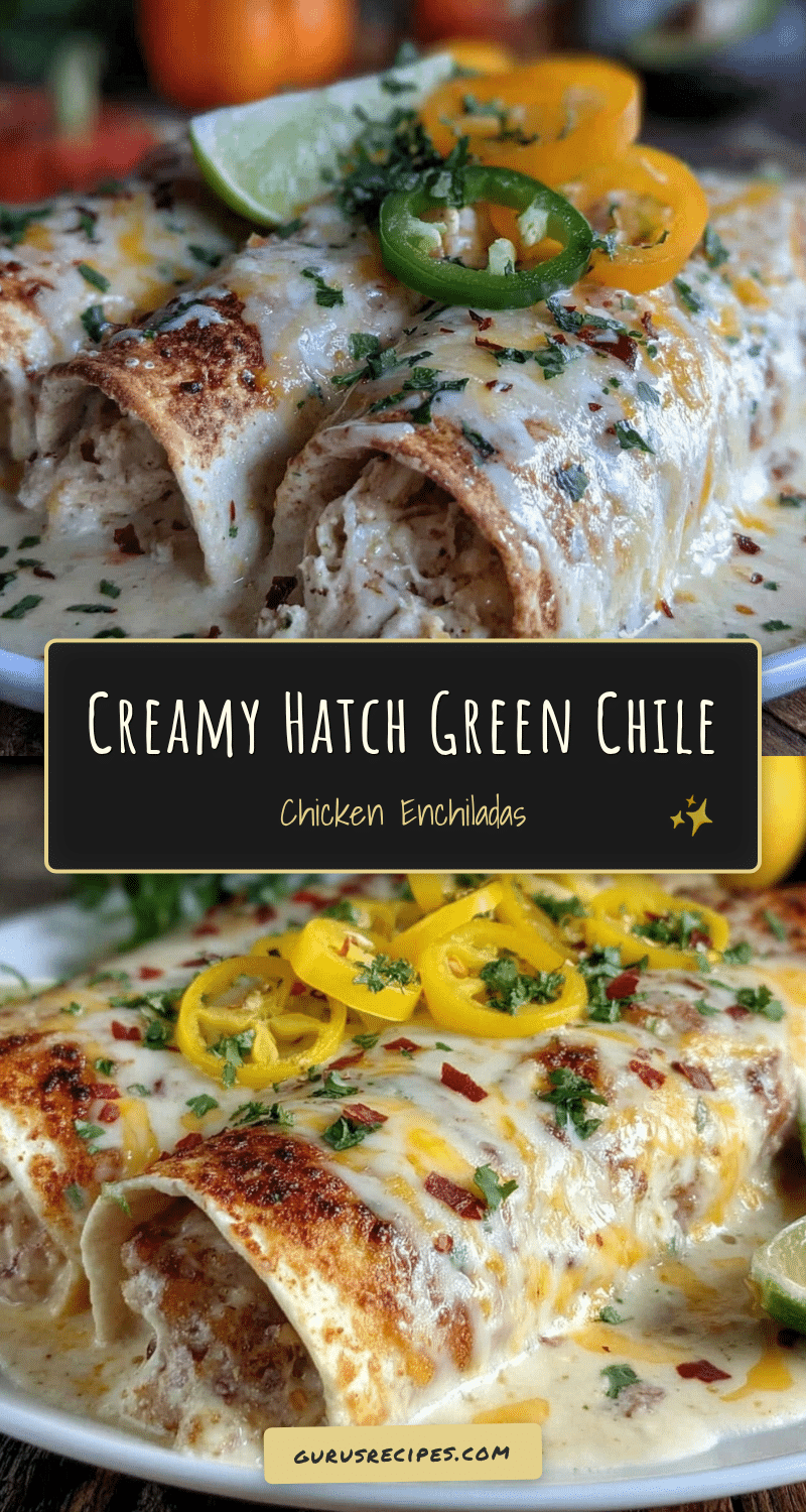 creamy green chile chicken enchiladas recipe