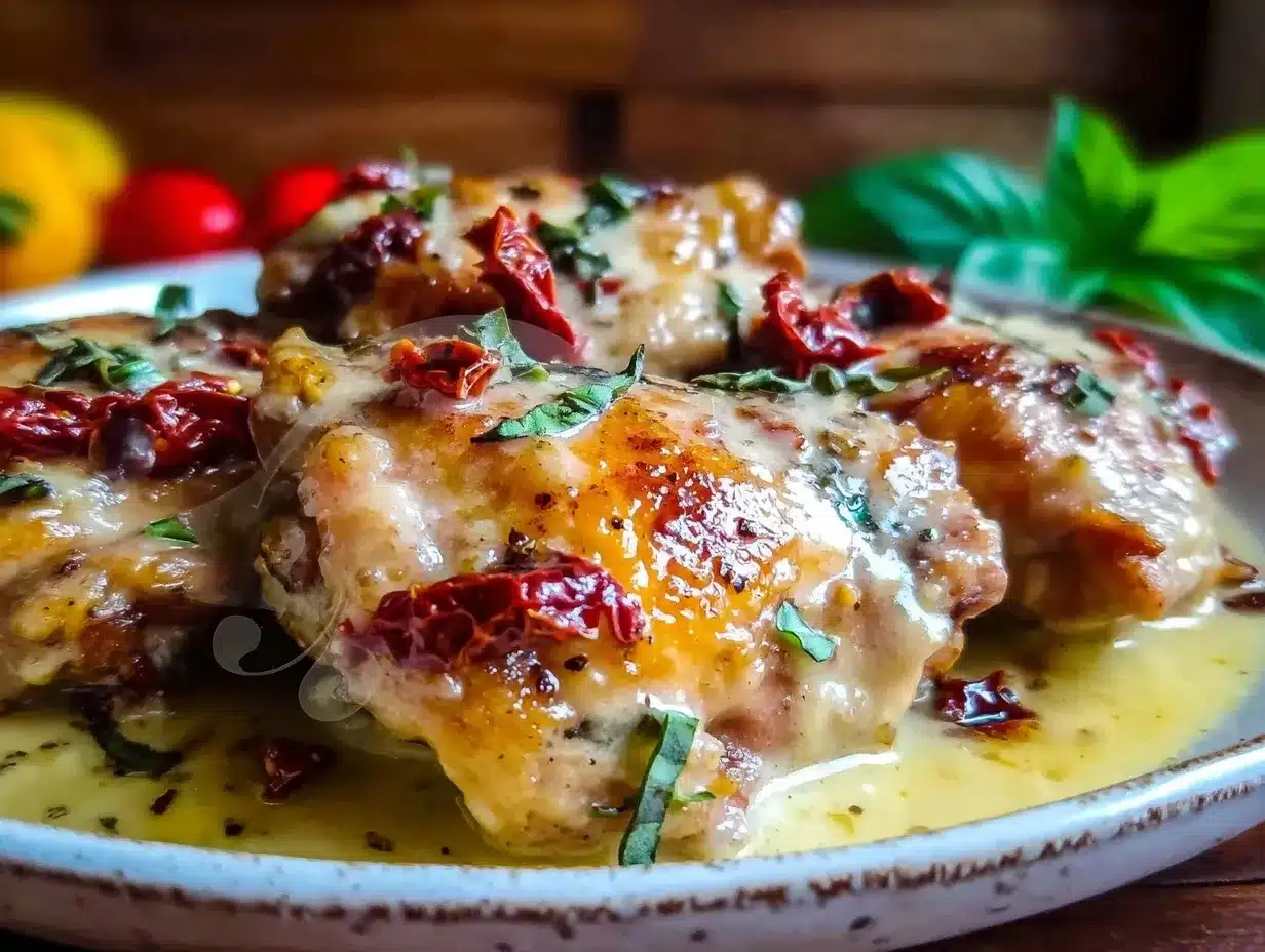 creamy marry me chicken thighs preparation steps
