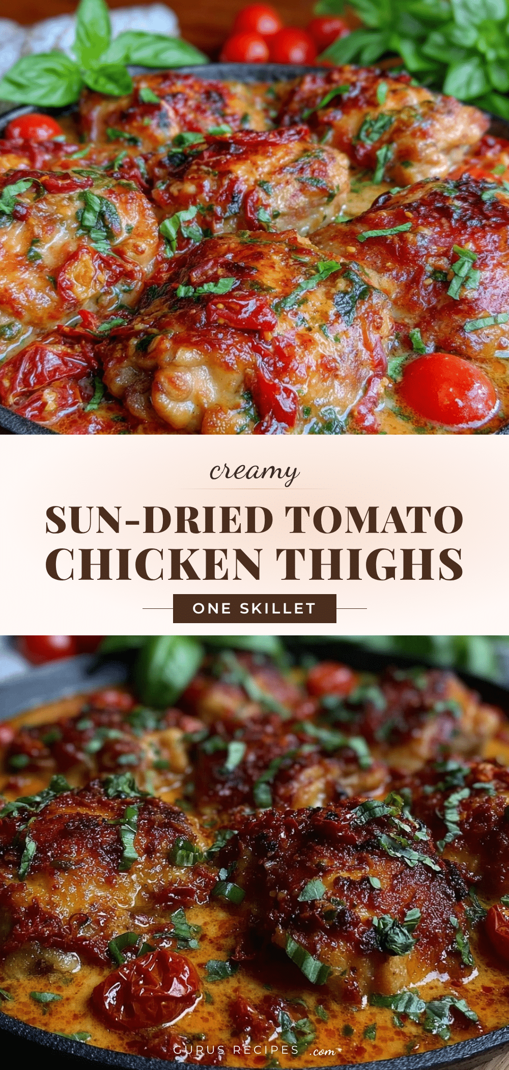 creamy one-skillet chicken thighs recipe