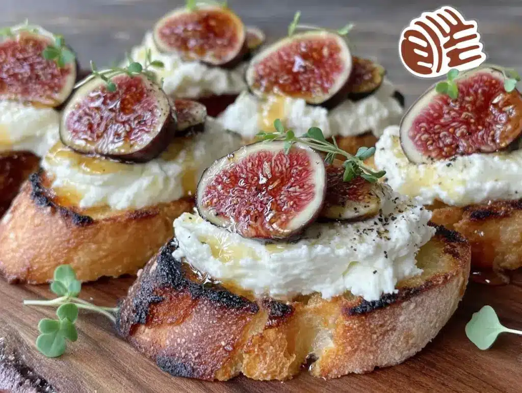 creamy whipped feta crostini - featured image