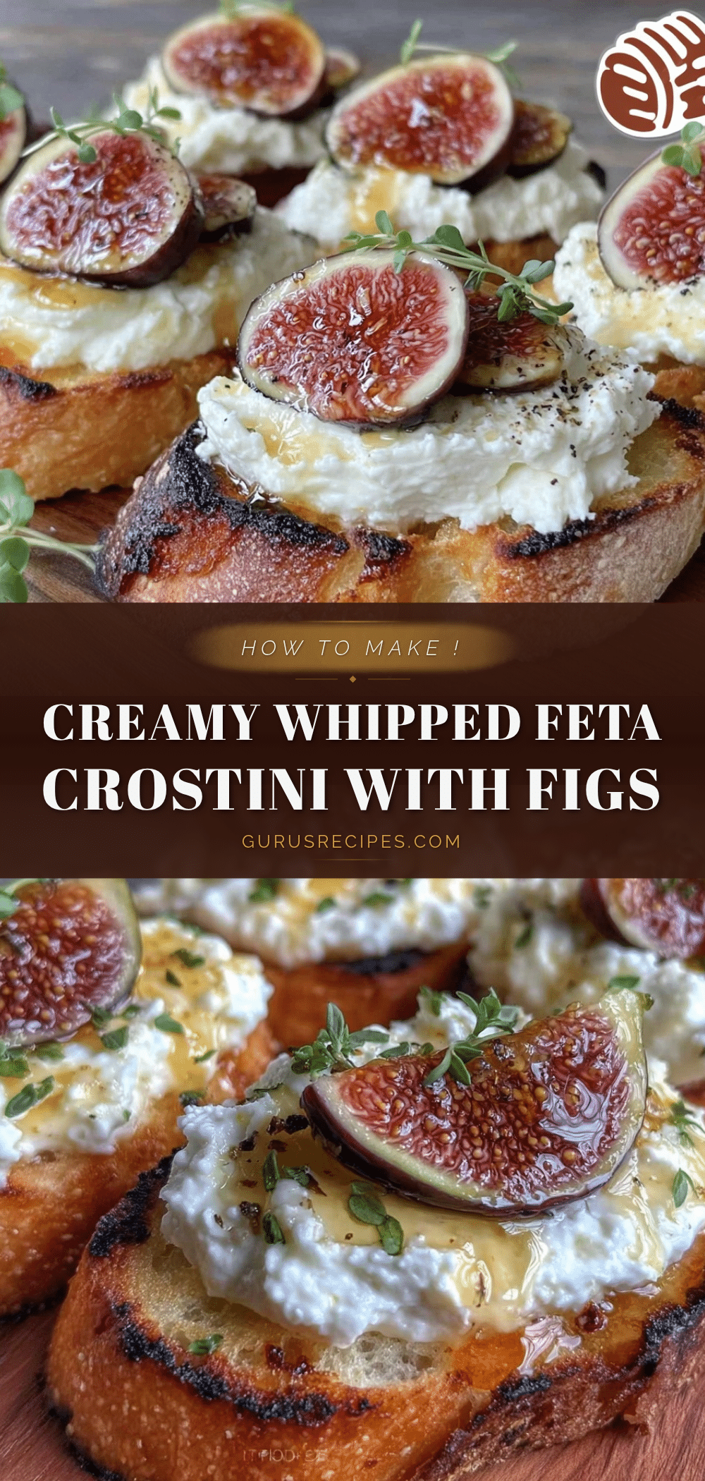 creamy whipped feta crostini recipe