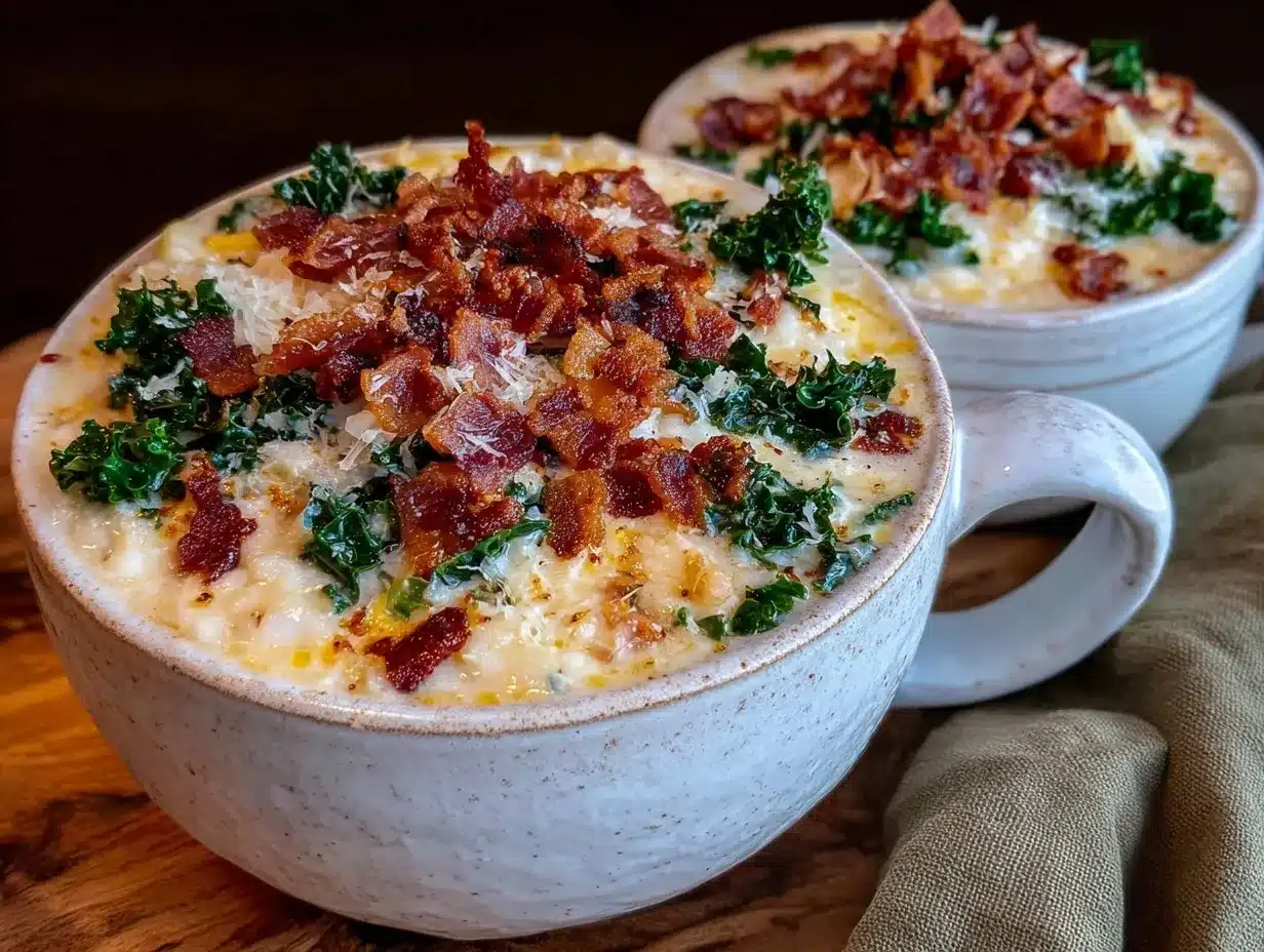creamy white bean and kale soup preparation steps