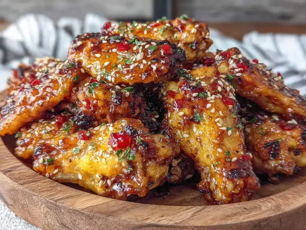 crispy air fryer chicken wings - featured image