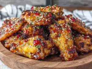 crispy air fryer chicken wings - featured image