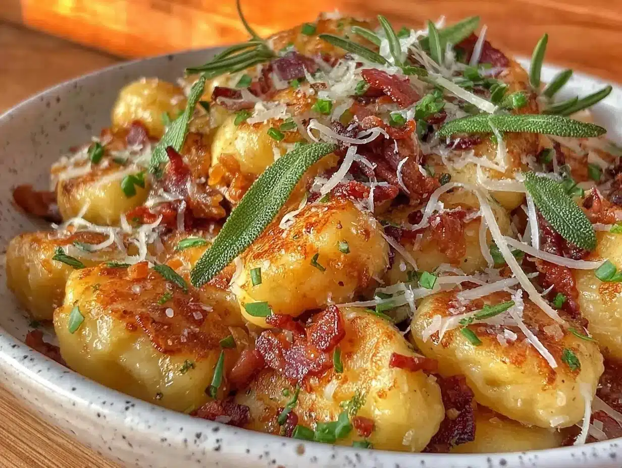 crispy brown butter sage gnocchi preparation steps