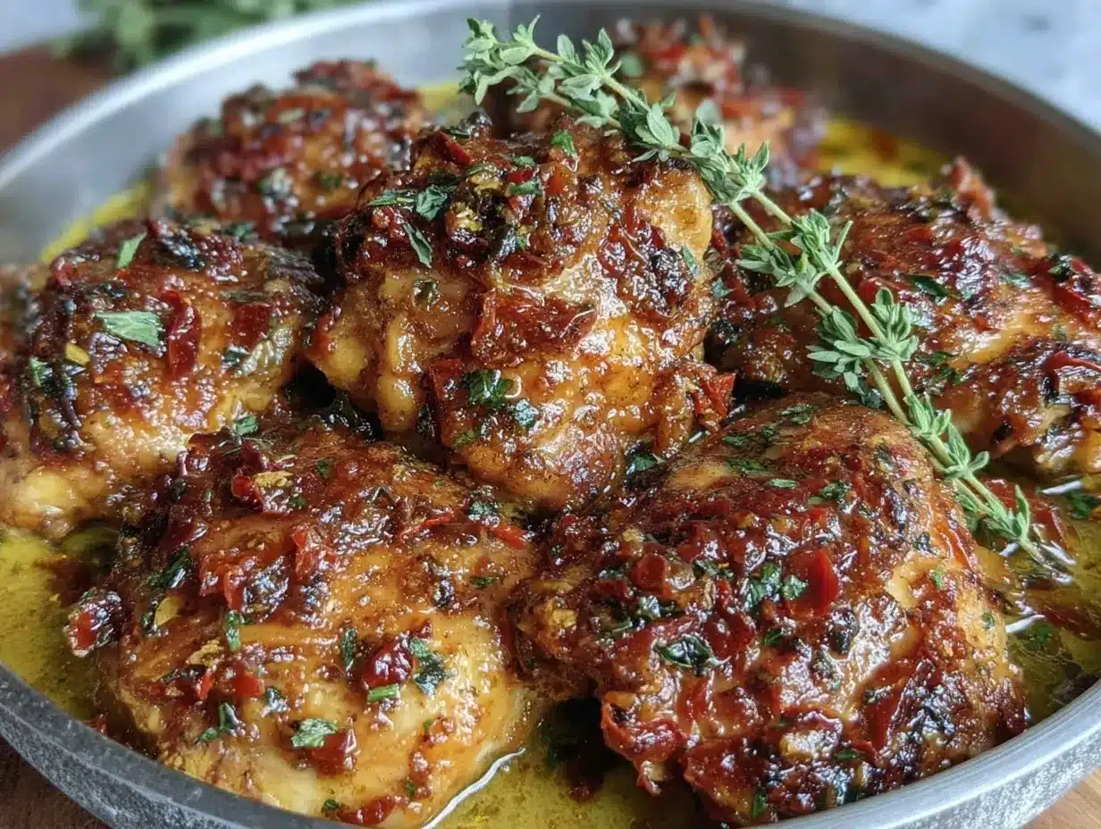 crispy garlic butter chicken thighs preparation steps
