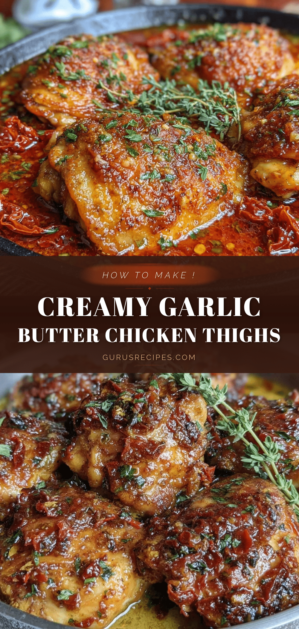crispy garlic butter chicken thighs recipe