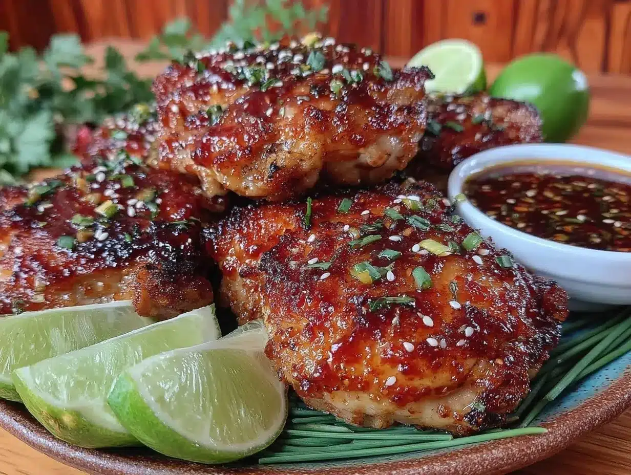 crispy honey sriracha chicken thighs preparation steps