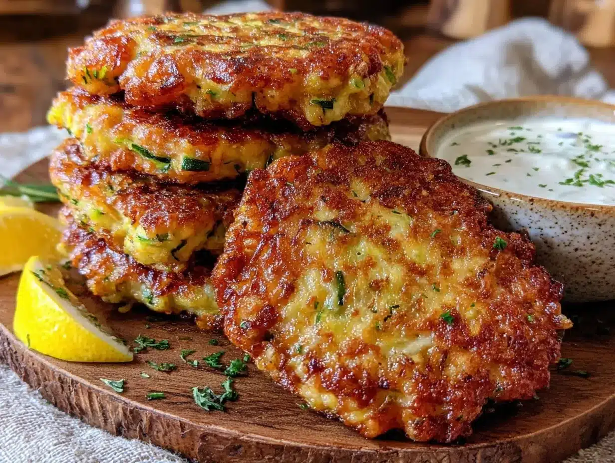 crispy parmesan zucchini fritters preparation steps