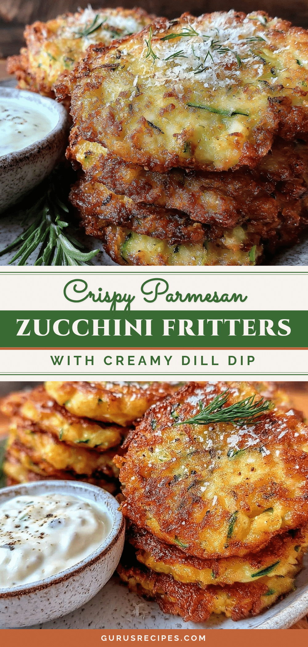 crispy parmesan zucchini fritters recipe