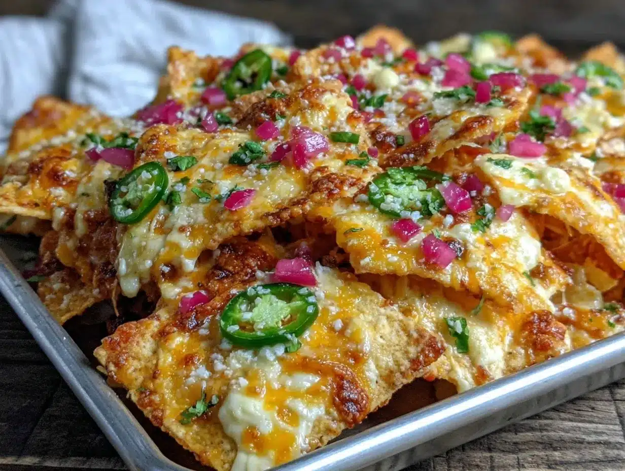 crispy sheet pan nachos preparation steps