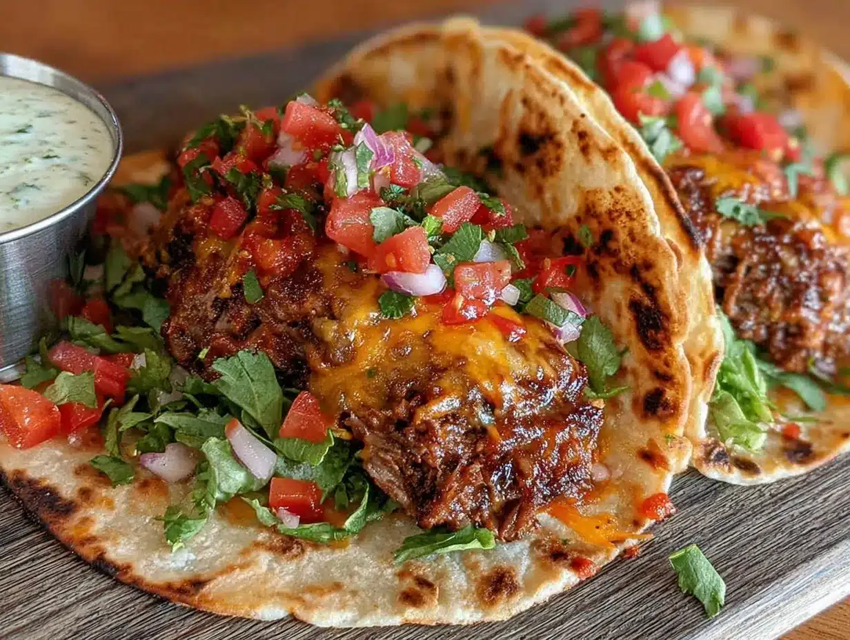 crispy smash burger tacos preparation steps
