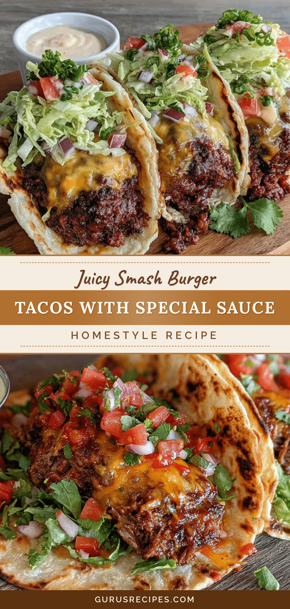 crispy smash burger tacos recipe