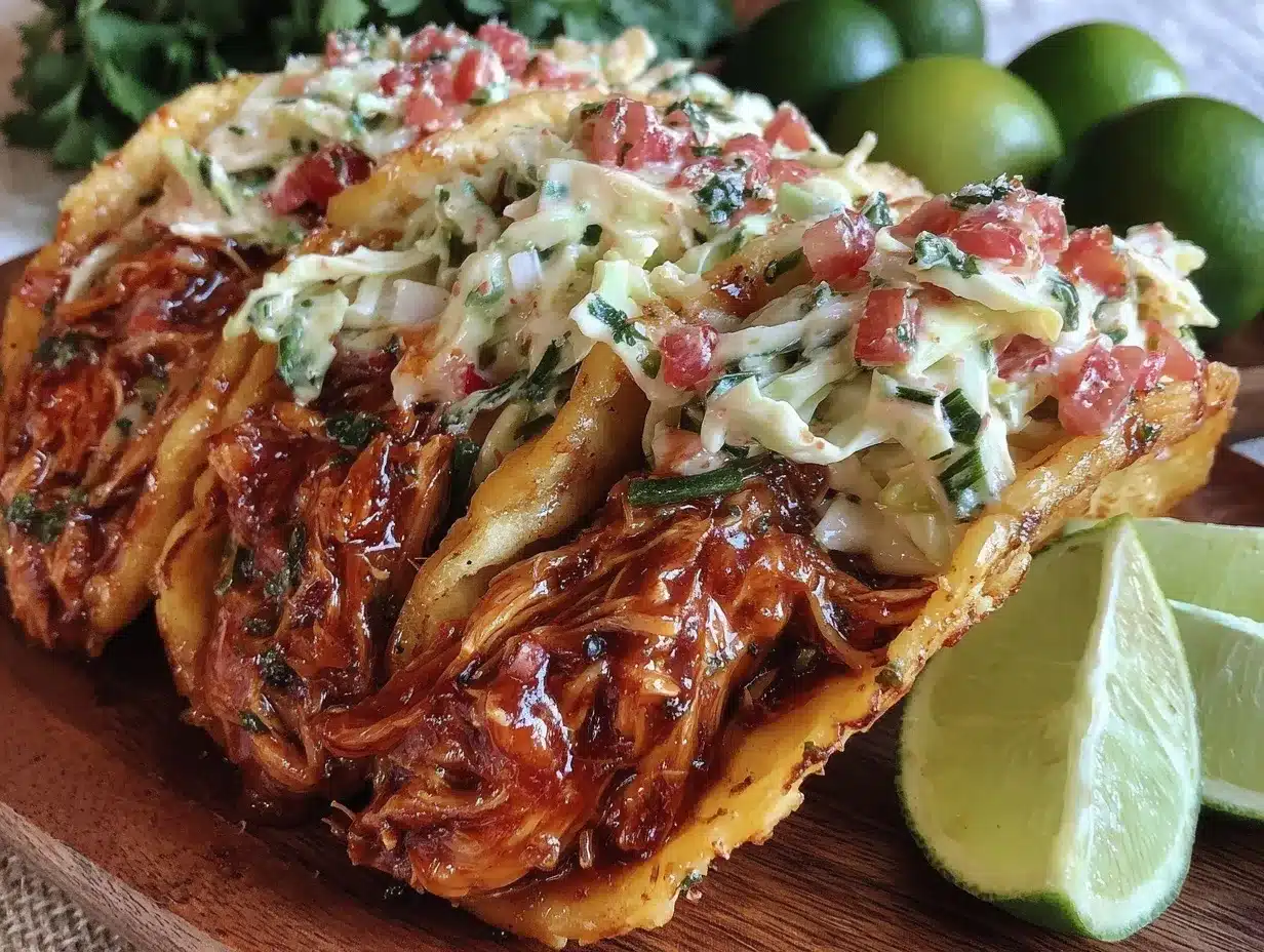 crockpot shredded chicken tacos preparation steps